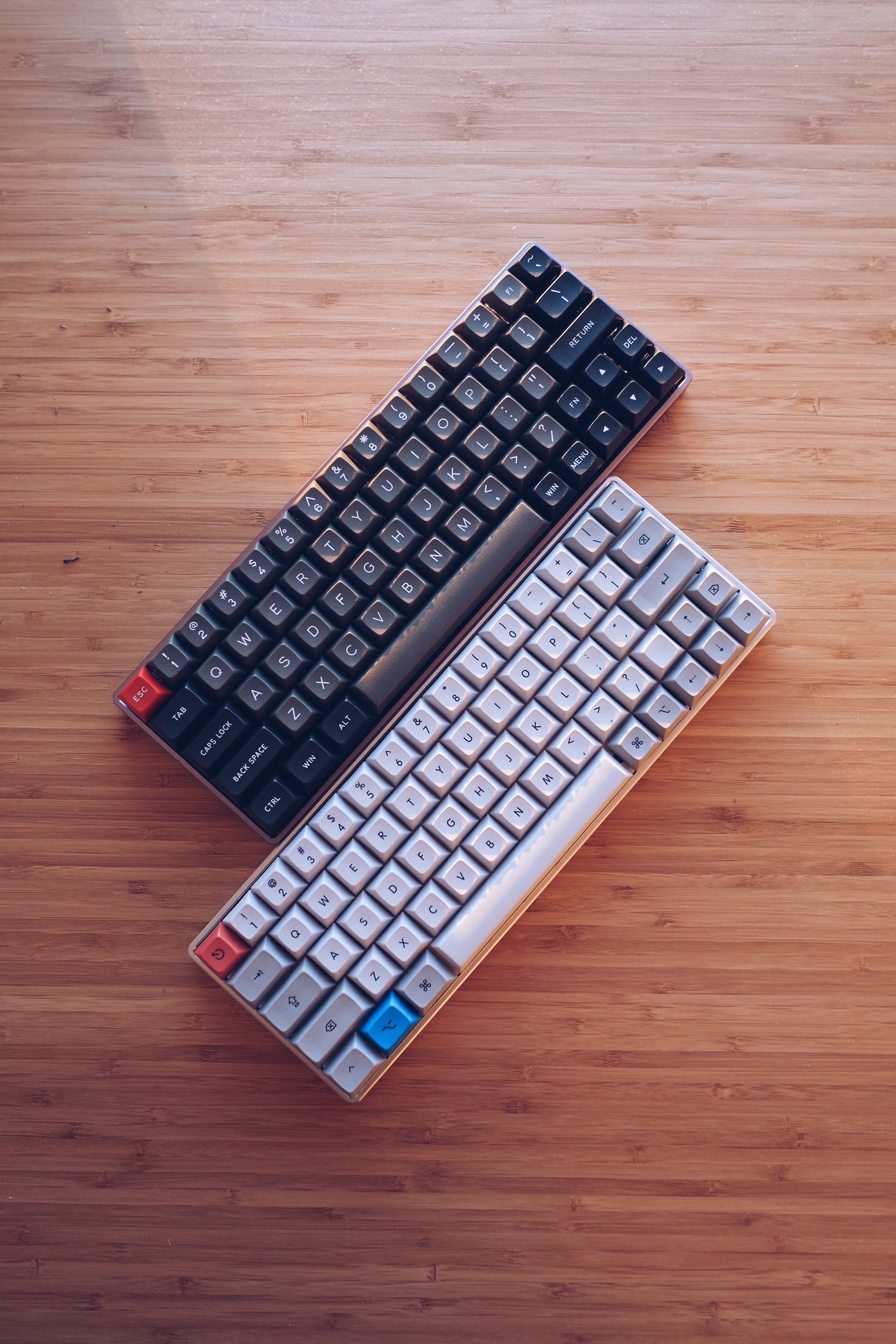 Top View of a pair of XD60 Keyboard